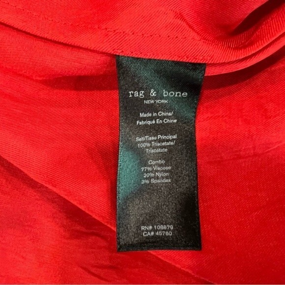 Rag & Bone Vanessa Top Jacket Red Zip Medium NEW NWT - Picture 10 of 12